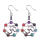 Vogue femmes inox Chakra Stone boucles d’oreilles longues